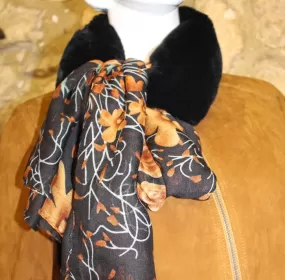 Tour de cou en fourrure noir! - Vêtements cuir adaptés à votre morphologie - Itinérance Cuir