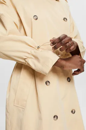 Trench-coat à boutonnage croisé et ceinture