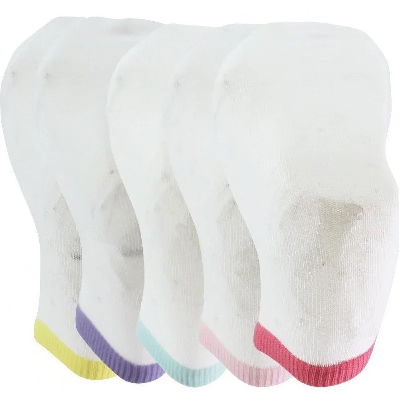 TWINDAY 5 paires Socquettes Femme Coton COTESCOUL Blanc Multicol
