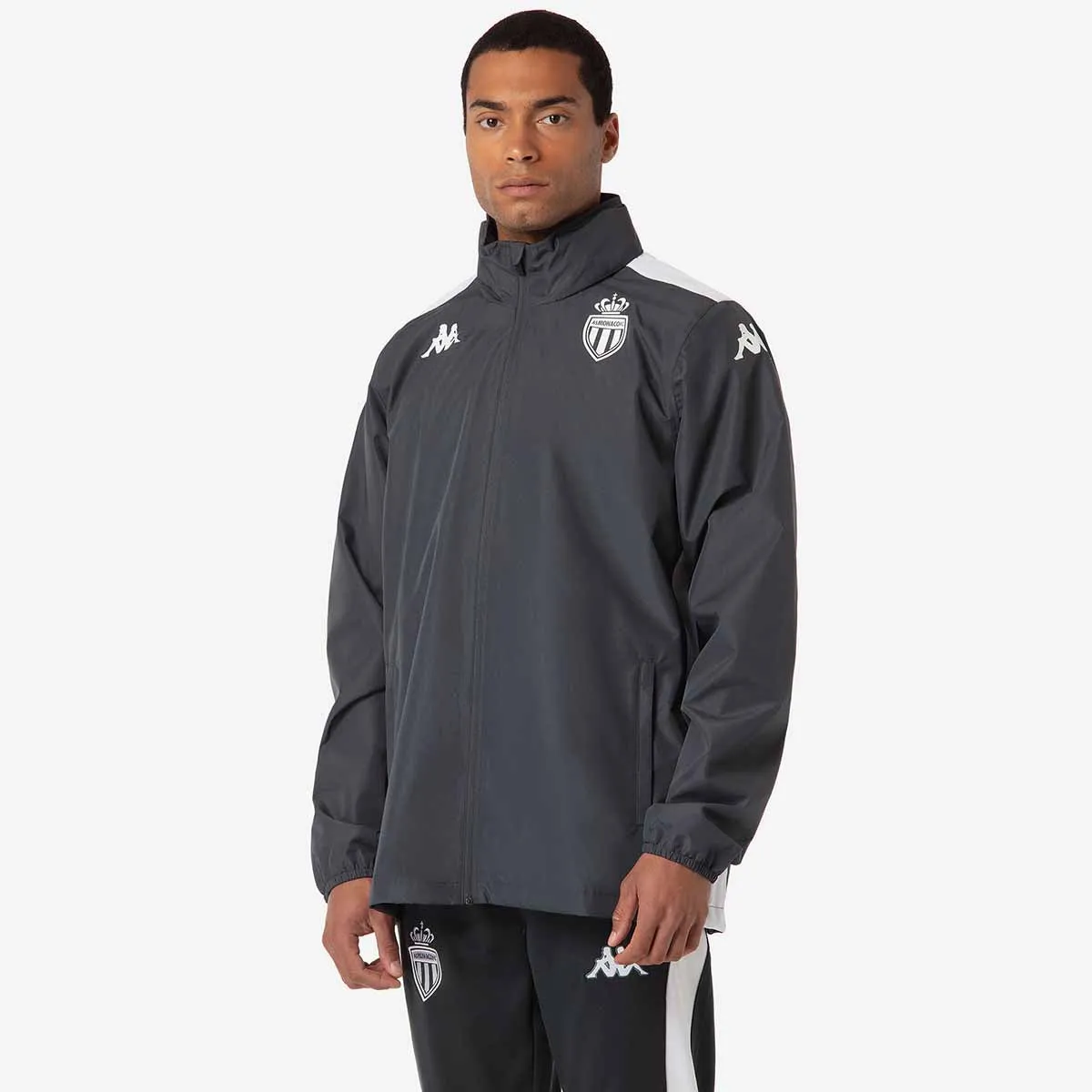 Veste Adverzip Pro 8 AS Monaco 24/25 Gris Homme