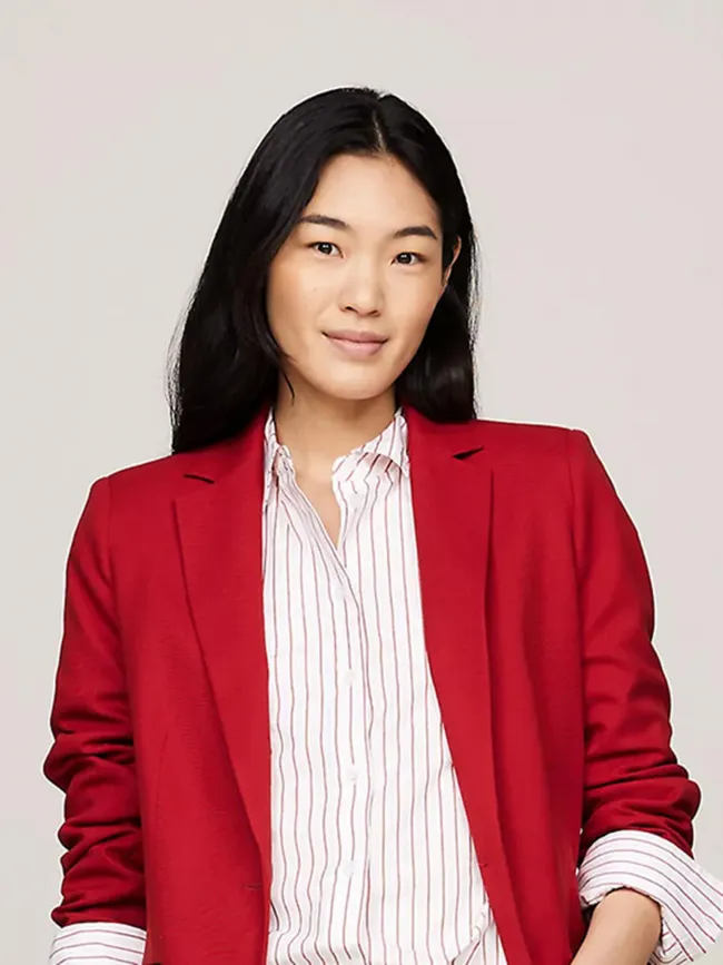 Veste blazer core regular rouge femme - Tommy Hilfiger | wimod