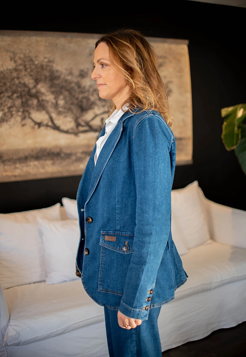 Veste Blazer en Jean MMMary Blue - Mos Mosh | Les Chiquettes