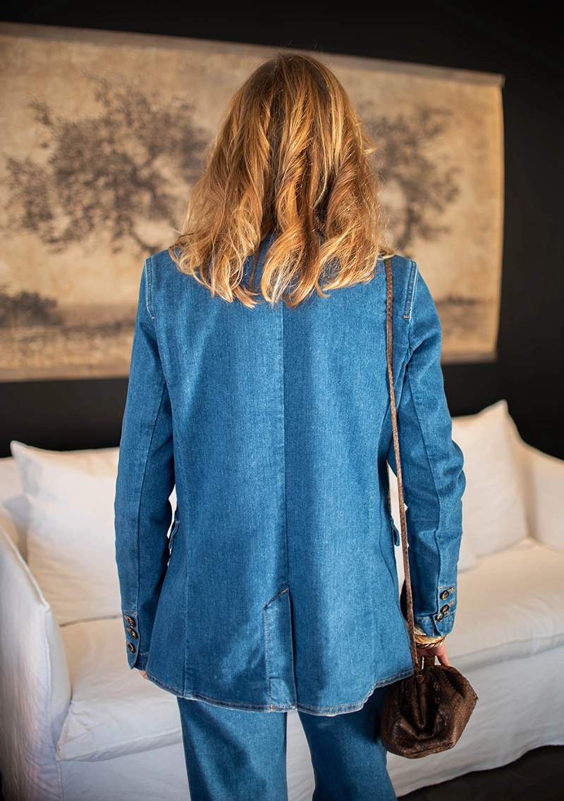 Veste Blazer en Jean MMMary Blue - Mos Mosh | Les Chiquettes