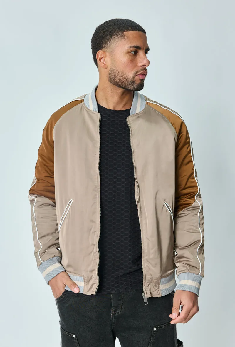 Veste bombers bicolore