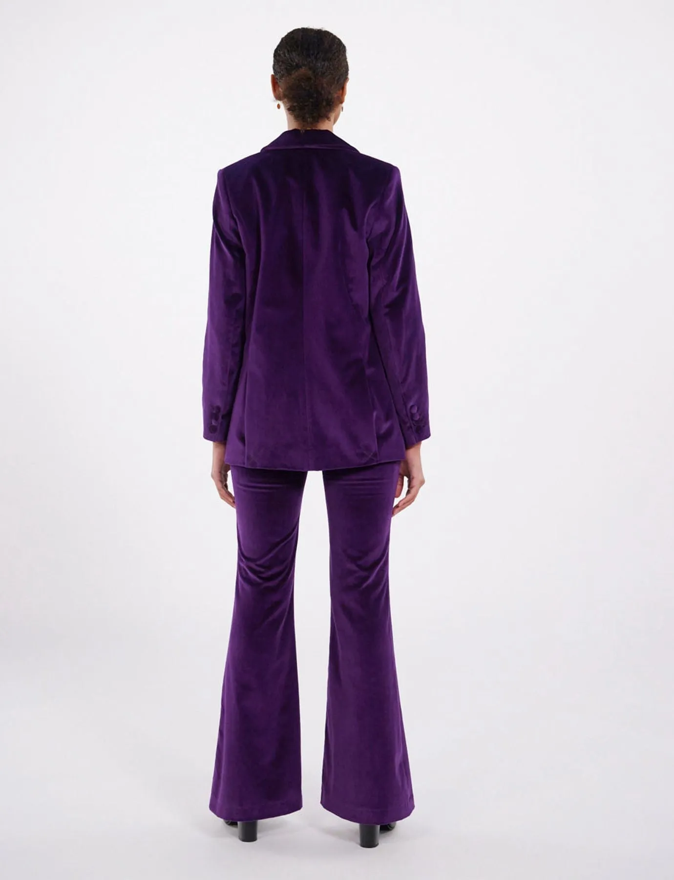 Veste Bruna violet en velours