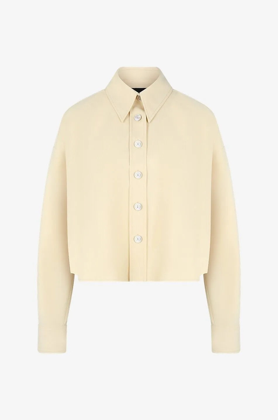 Veste chemise boxy en toile