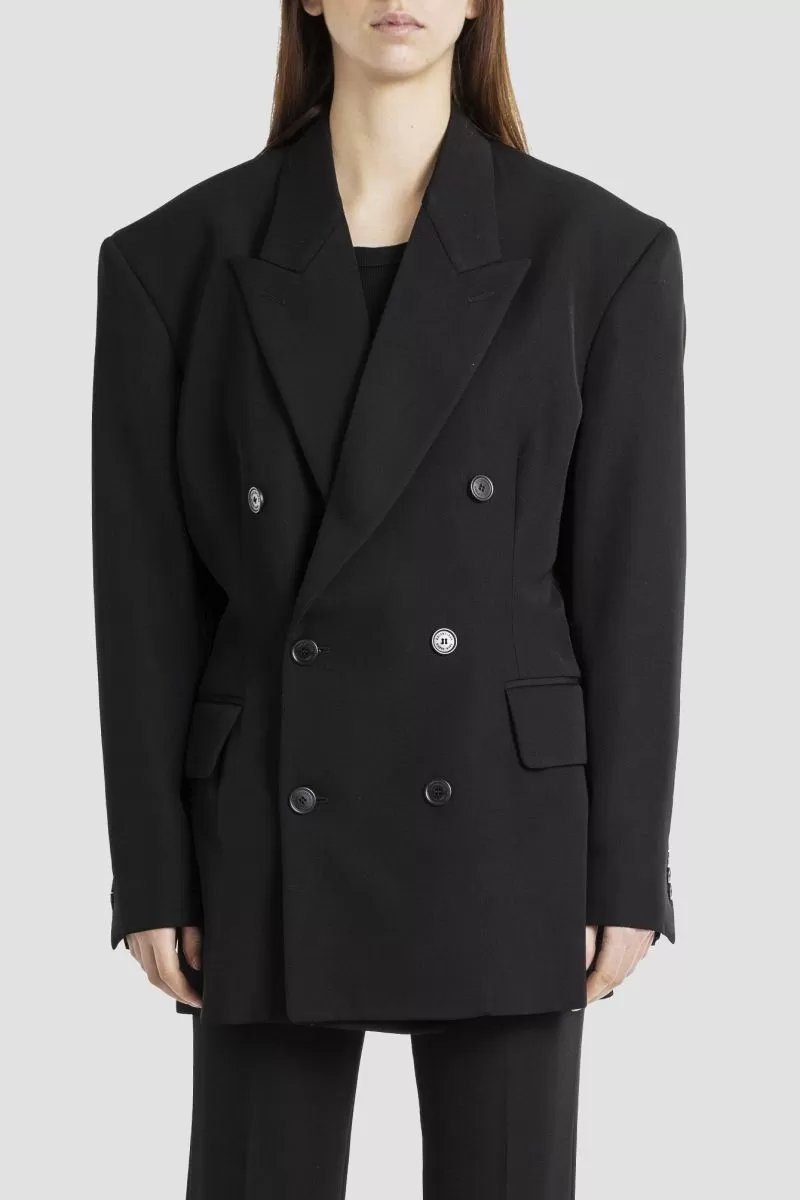 Veste Clinched noir en laine