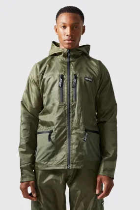 Veste coupe-vent à manches raglan