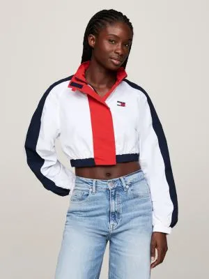 Veste coupe-vent courte colour-block | Blanc | Tommy Hilfiger