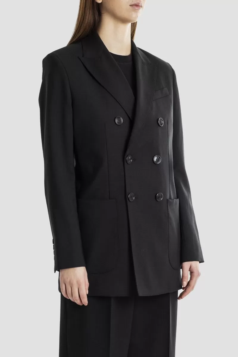 Veste croisée noire
