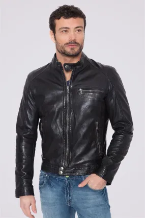 veste cuir homme
