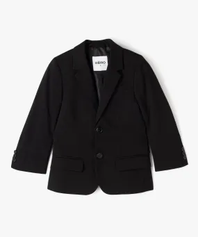 veste de costume garcon fermeture 2 boutons noir
