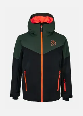 Veste de ski Storm Junior - Vert Sapin & Noir