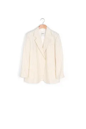 Veste de tailleur rayée