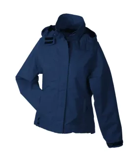 Veste hiver coupe vent imperméable femme JN1011 - navy bleu marine
