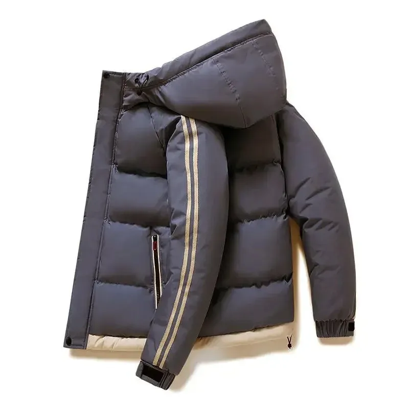 Veste homme avec capuche et bandes contrastées