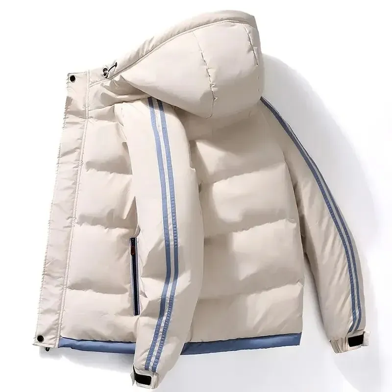 Veste homme avec capuche et bandes contrastées