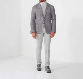 Veste maille à motif chevron beige Reve