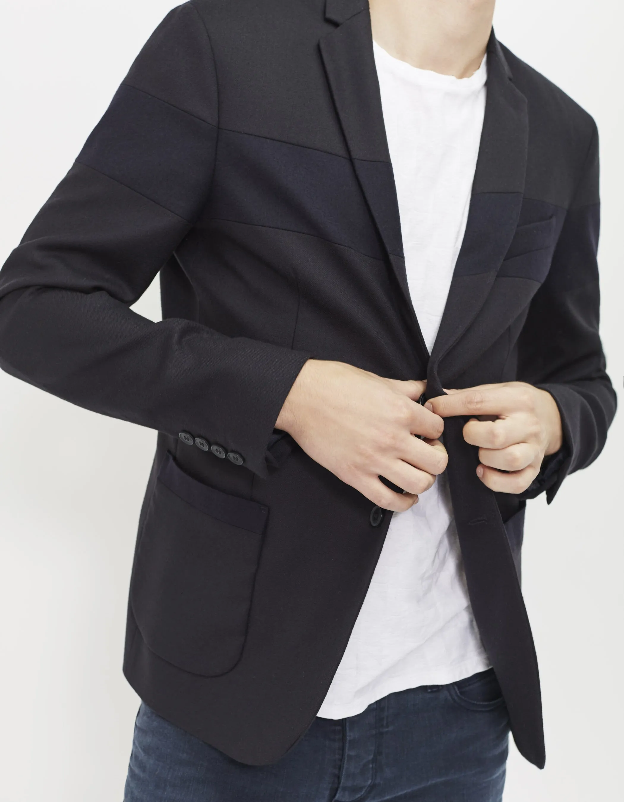 Veste marine pour homme