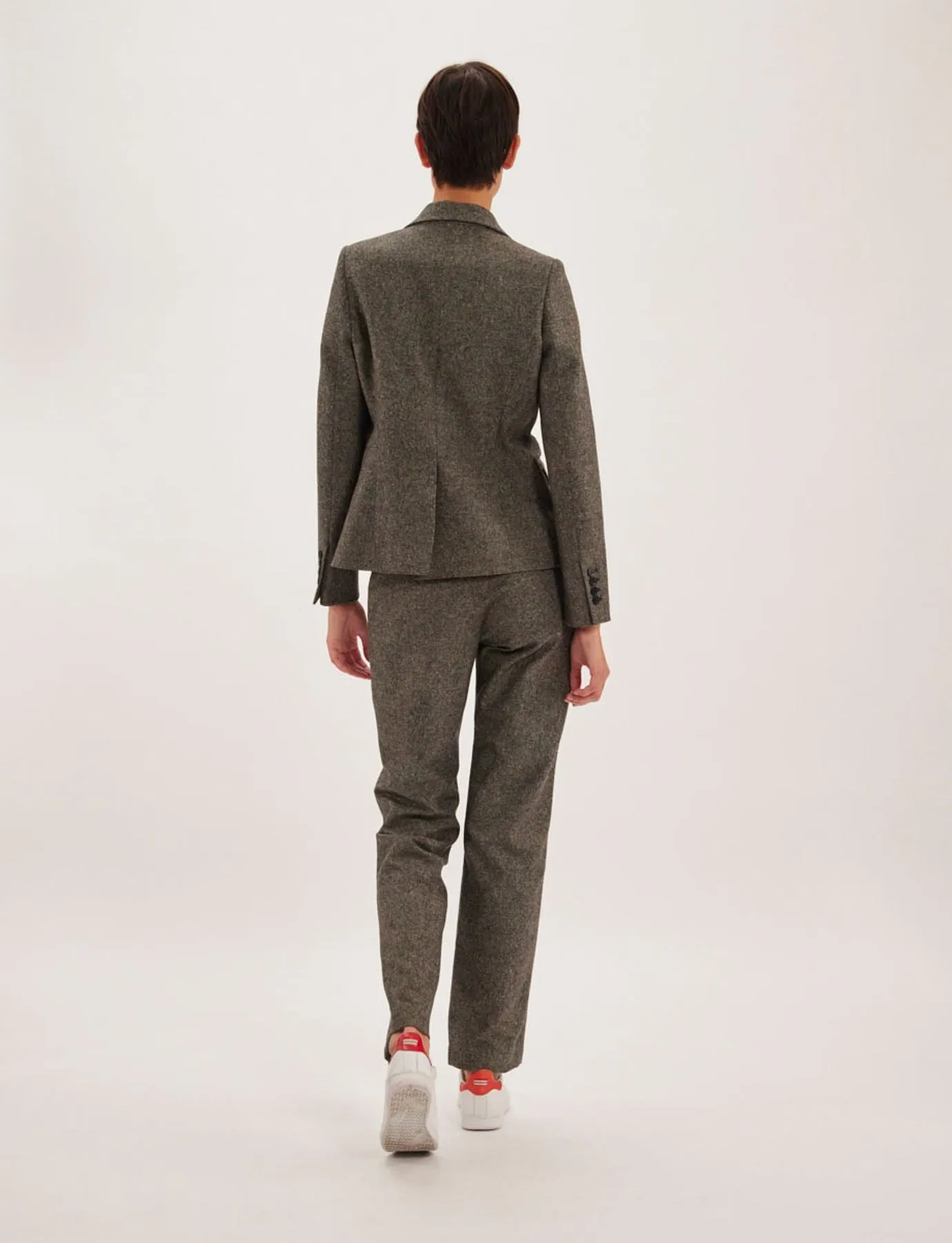 Veste Nicoletta en laine mélangée grise