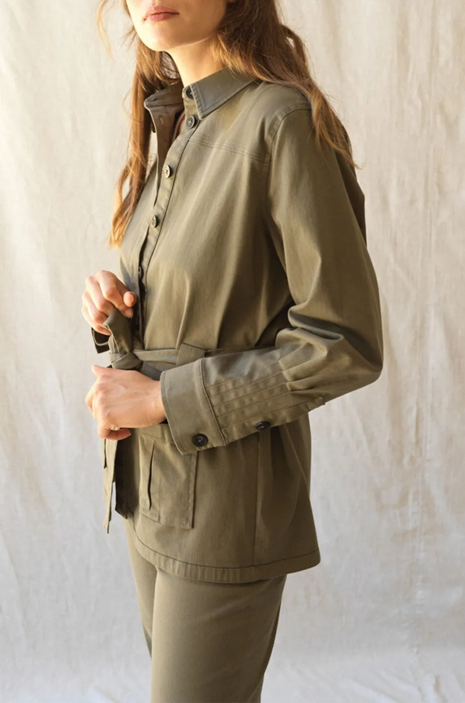 Veste saharienne en coton Laly