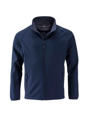 Veste softshell coupe-vent déperlante homme JN1130 - bleu marine 