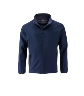 Veste softshell coupe-vent déperlante homme JN1130 - bleu marine