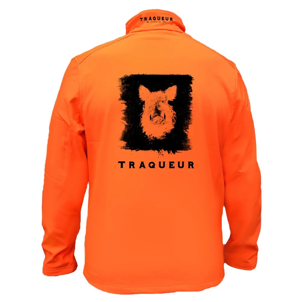 Veste softshell Homme ou Femme avec/sans capuche – Traqueur Sanglier
