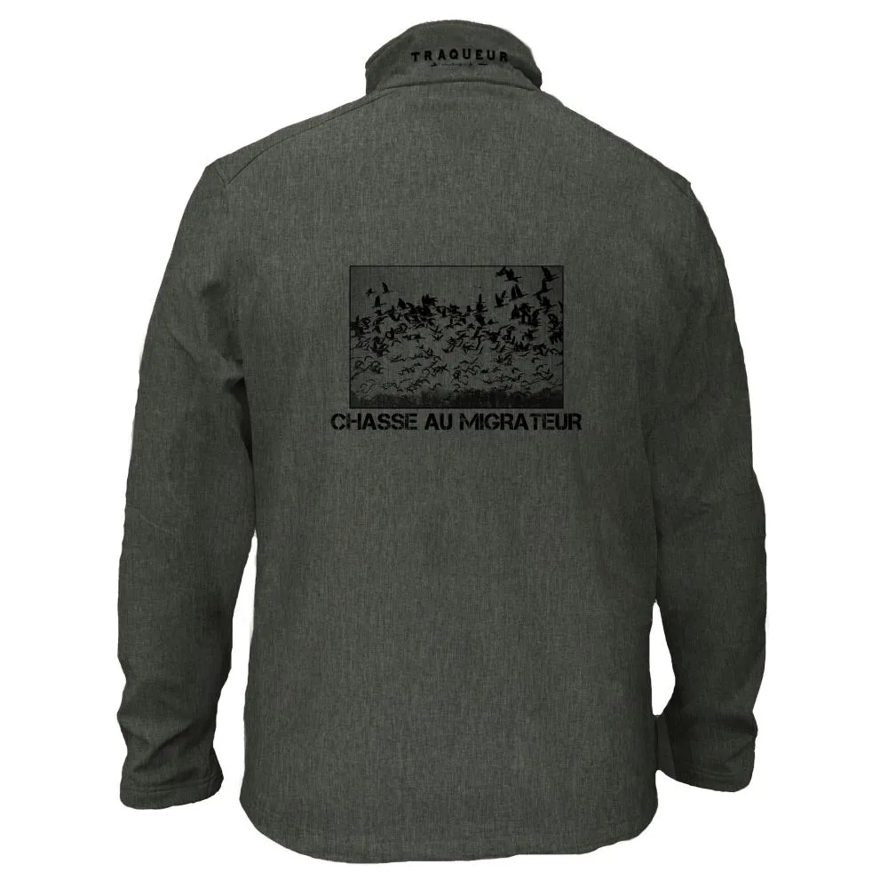Veste softshell Migrateur Homme ou Femme avec/sans capuche – Chasse au migrateur