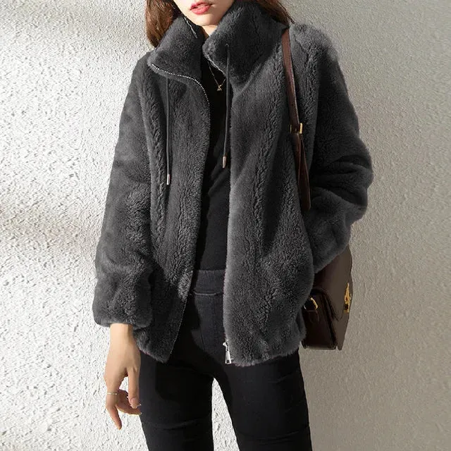 Veste souple en col