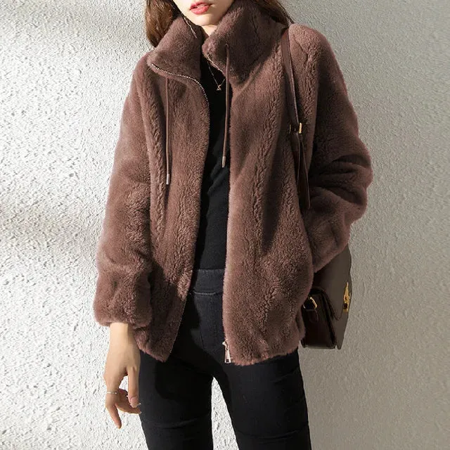 Veste souple en col
