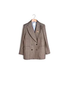 Veste tailleur en jacquard