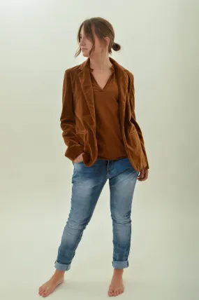 veste velours femme