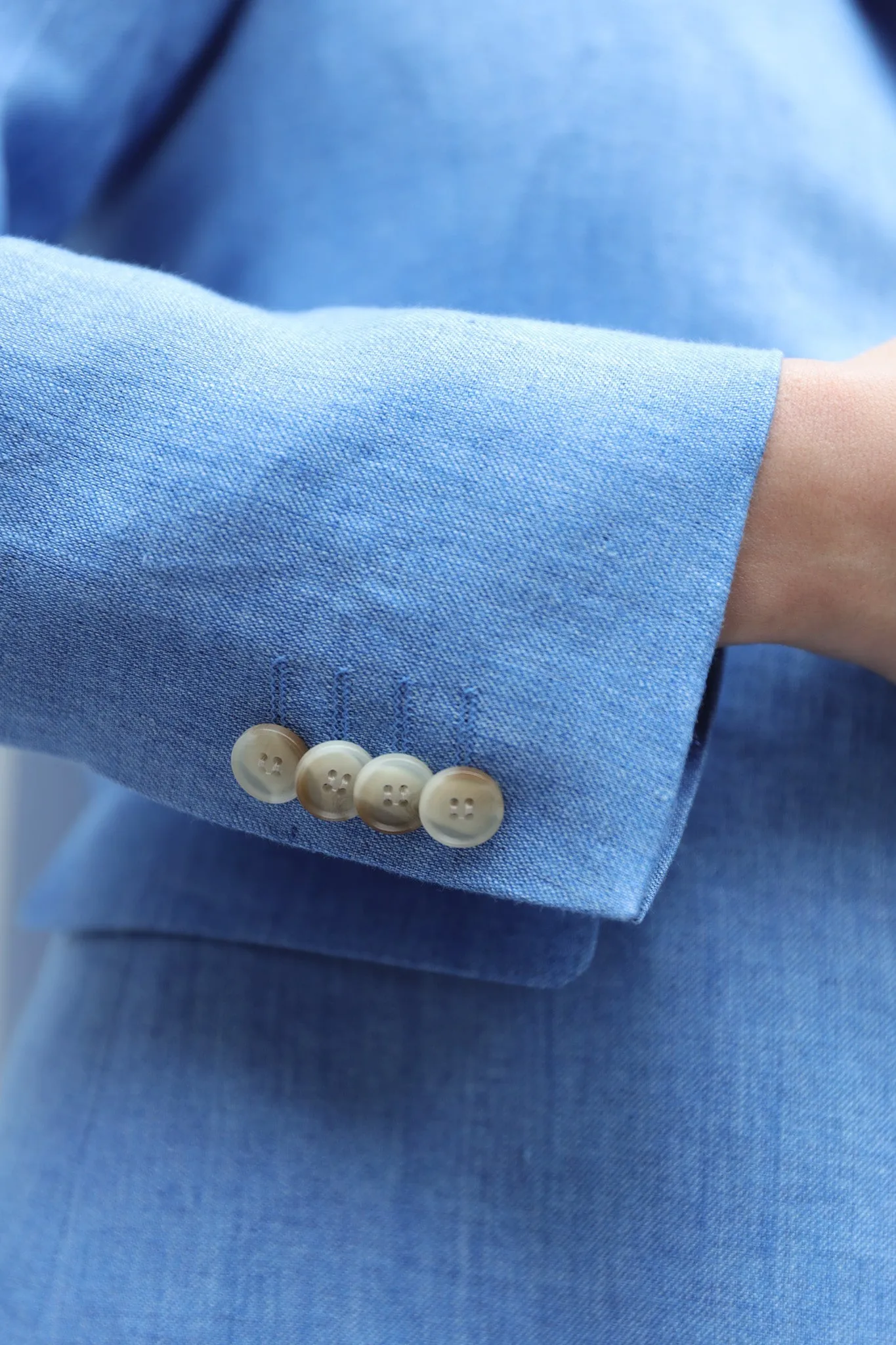 Veste Vesnove en lin - Azur