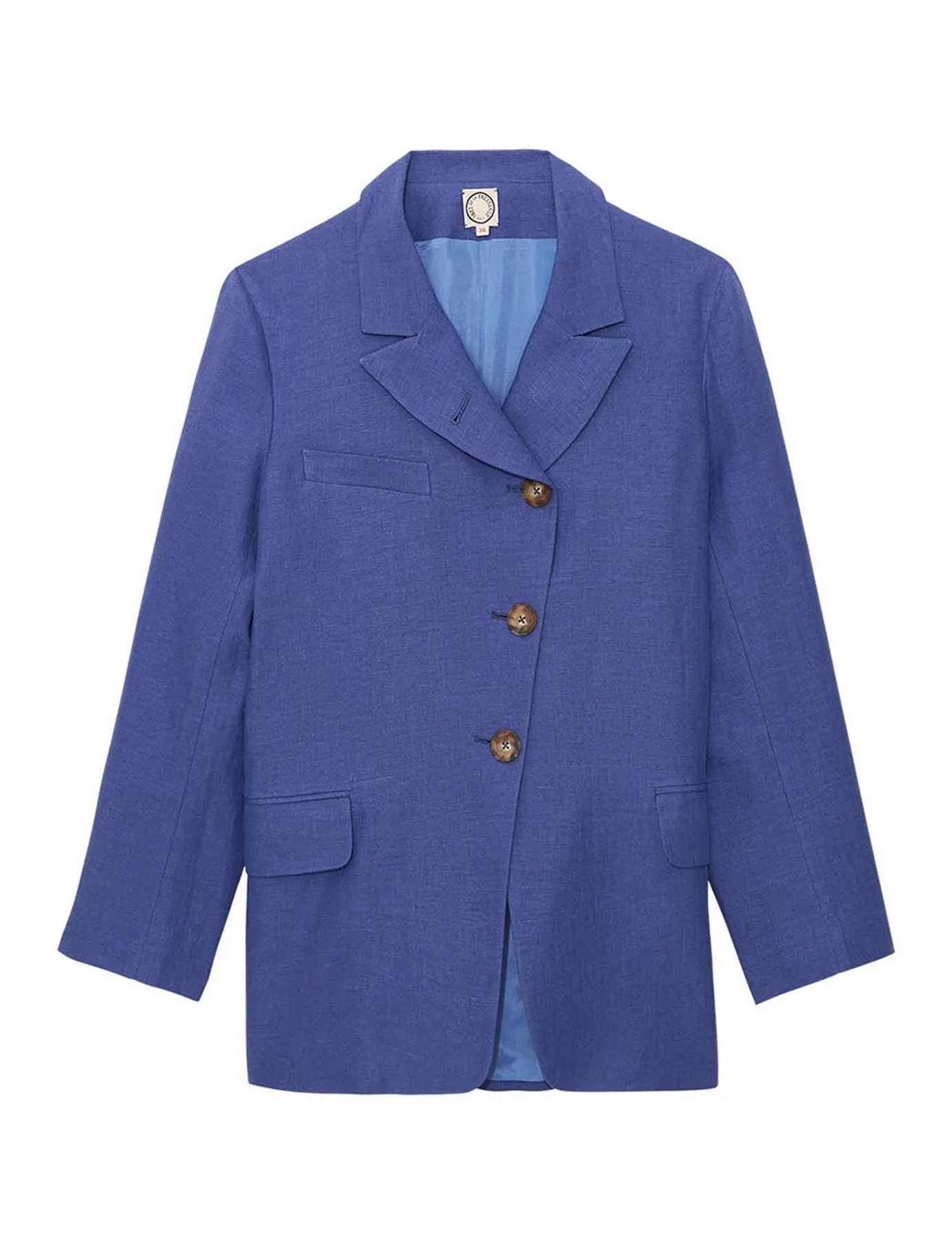 Veste Yohan en lin bleu
