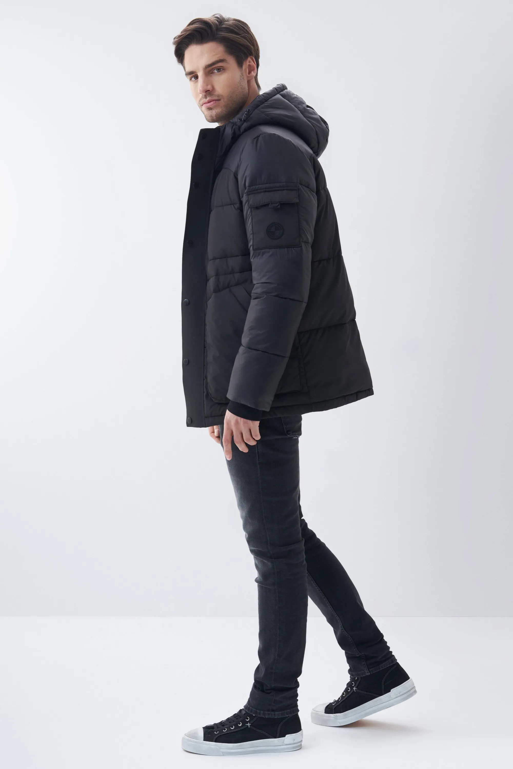 Veste à capuche en duvet