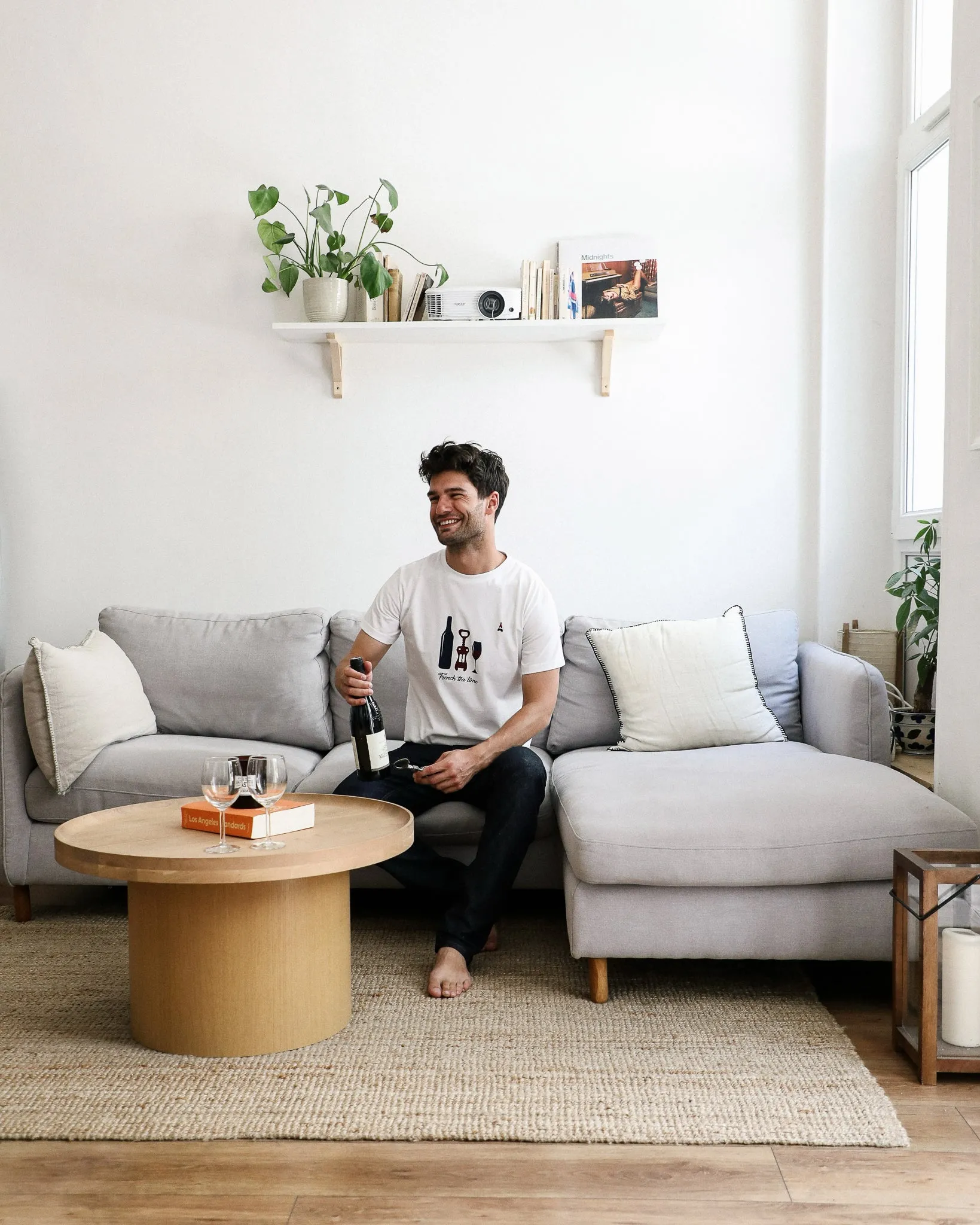 WHITE T-SHIRT FOR MEN - ORGANIC COTTON