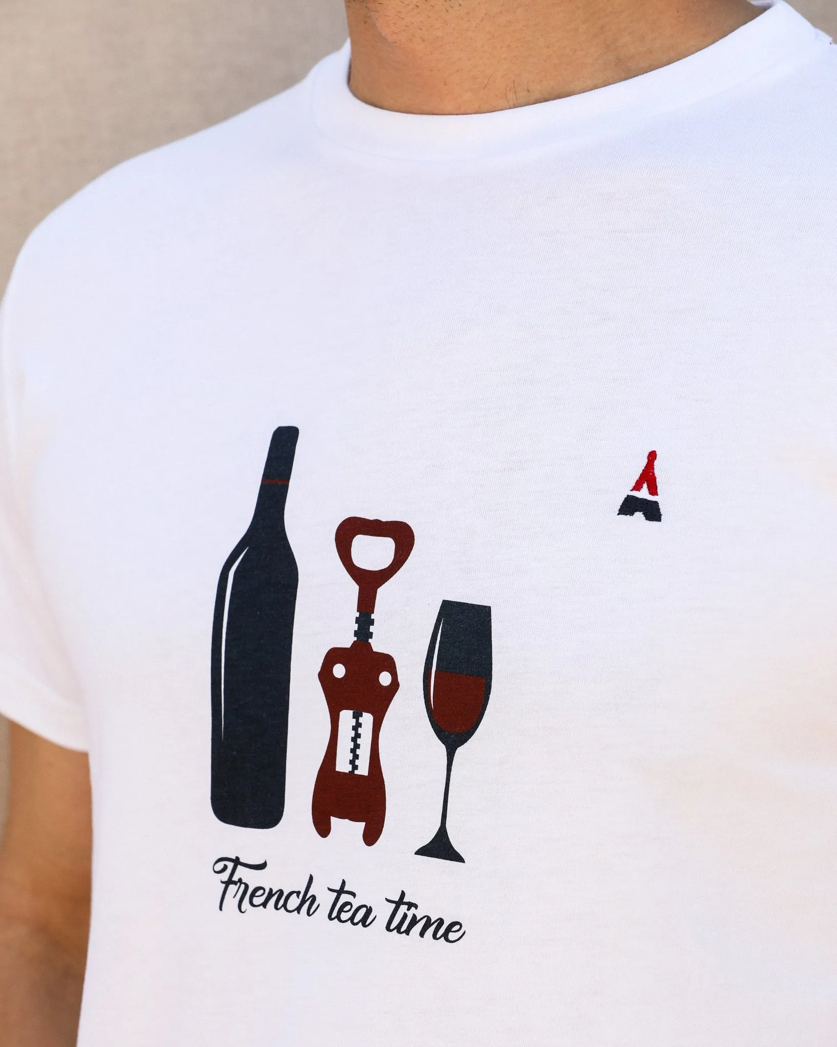 WHITE T-SHIRT FOR MEN - ORGANIC COTTON