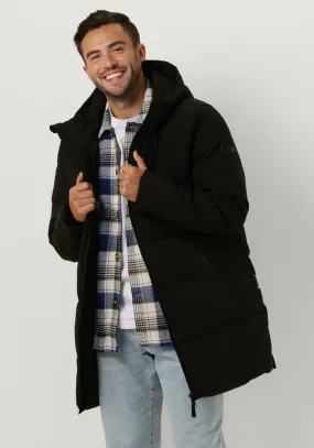 woodbird veste matelassé wbjoseph tech long jacket en noir