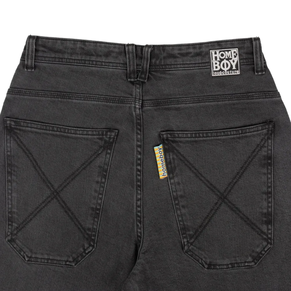 X-Tra Baggy Denim Washed Grey Jeans