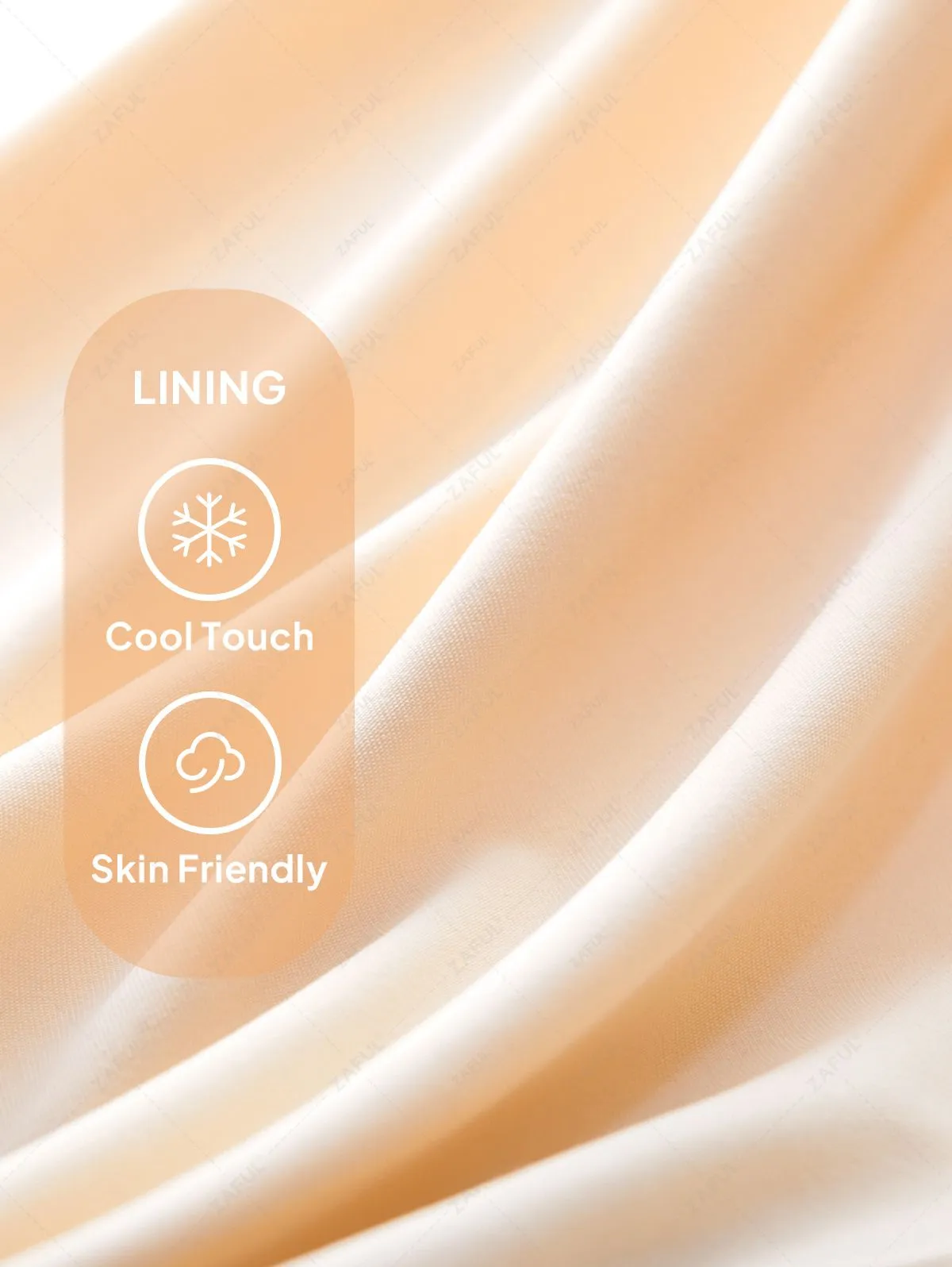 ZAFUL Bas De Bikini Texturé Noué à Côté - Orange S