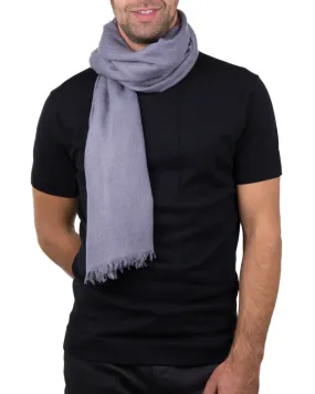 Écharpe unie homme - Modèle MANALI gris - Gris | Etyo Paris